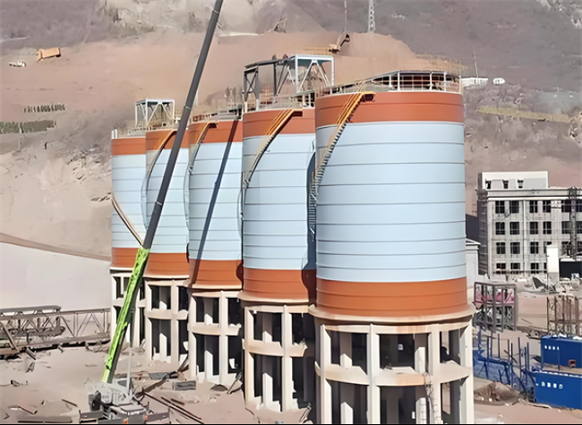 河东区街道高架钢板仓